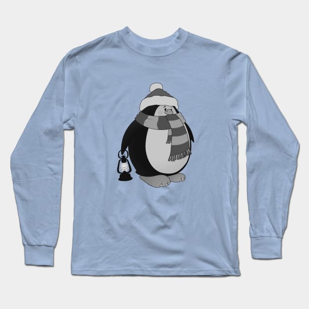 Penguin Long Sleeve T-Shirt by mangulica